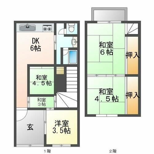兵庫県神戸市須磨区妙法寺字円満林(一戸建)の賃貸物件の間取り