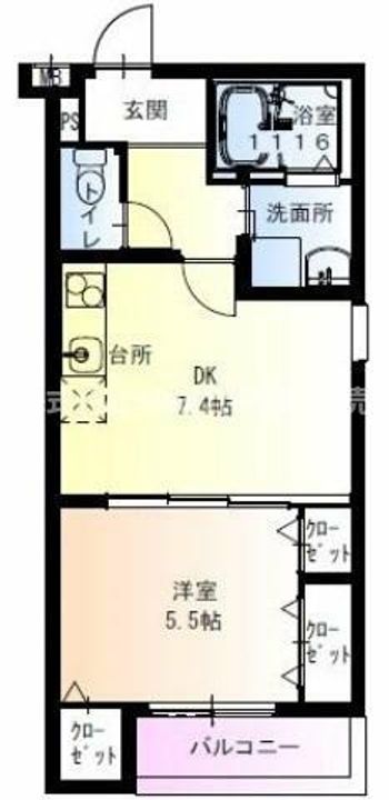 フジパレス花園Ⅰ番館の間取り