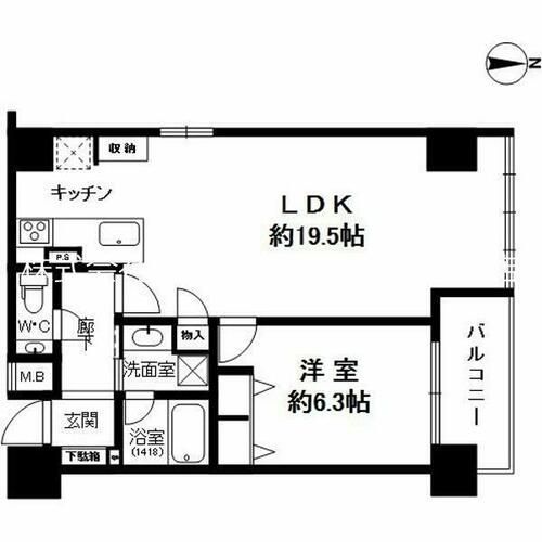 クオン四条柏屋町の間取り