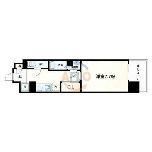 アスヴェルタワー大阪城WESTの間取り