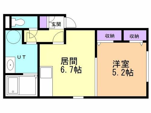 レ・エスポワール204の間取り