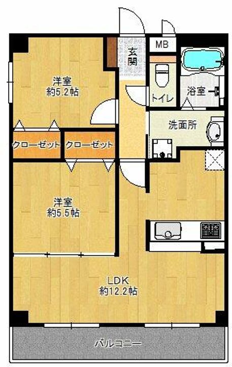 アムシュロス神戸北101の間取り