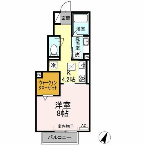 ラ・クレール101の間取り