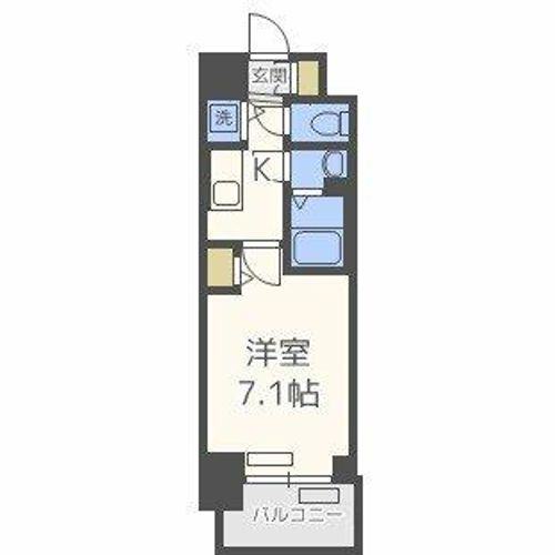 プレサンス南森町ライズの間取り