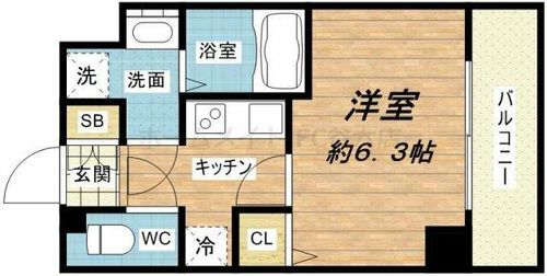 スワンズシティ堺筋本町の間取り