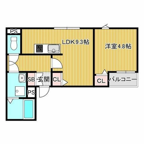クレアール茨木の間取り
