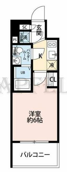 エスリード大阪梅田リュクスの間取り