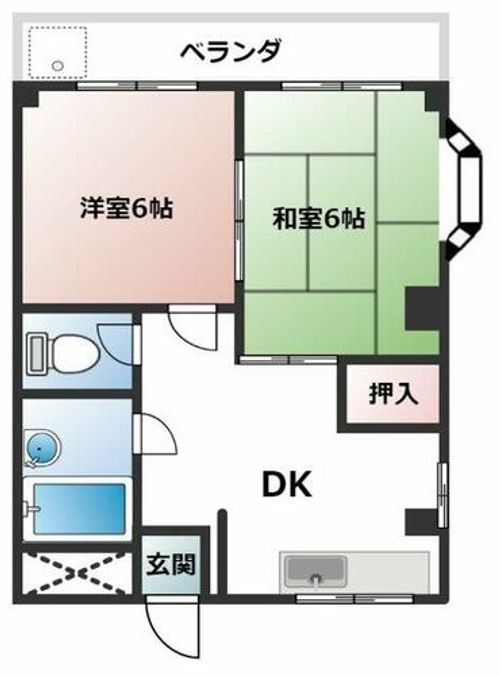 サンハイツ喜志205の間取り