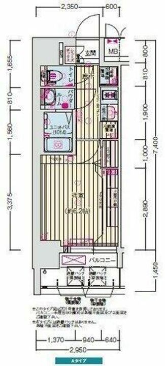 プレサンス名古屋ルクソリアの間取り