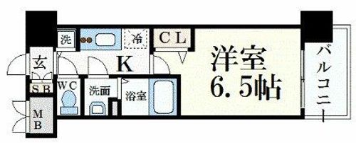 プレサンス名古屋STATIONサティナの間取り