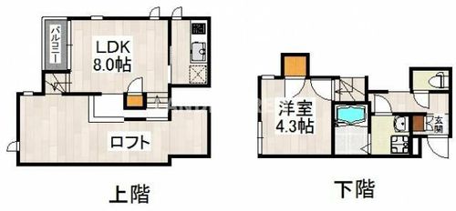 CB南福岡ルミウスの間取り
