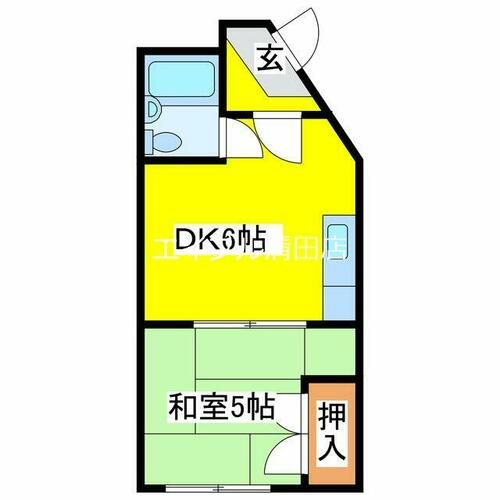 尾崎ビル301の間取り