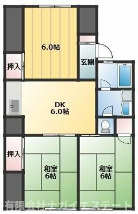 社ハイツ101の間取り
