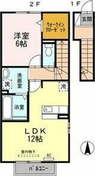 ビューテラス201の間取り