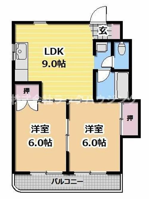 東洋プラザしろきたの間取り