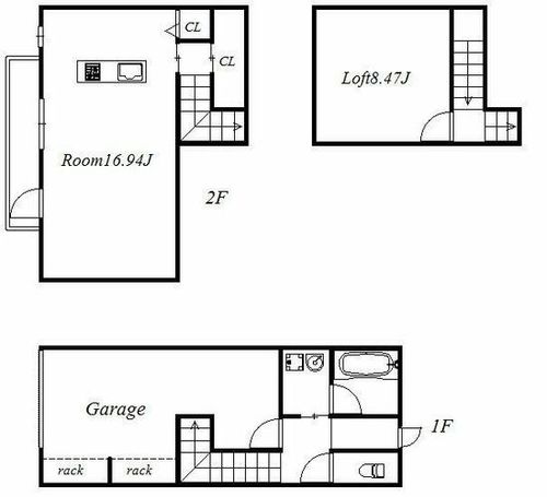 福岡県久留米市国分町(アパート)の賃貸物件の間取り