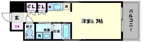 アークアベニュー天王寺の間取り