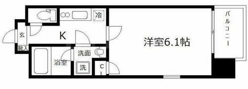 ルーチェ南森町の間取り