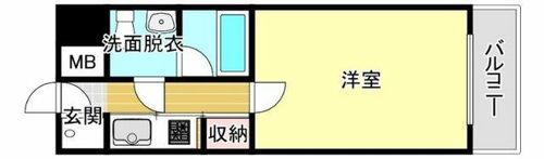 福岡県福岡市城南区鳥飼7丁目(マンション)の賃貸物件の間取り