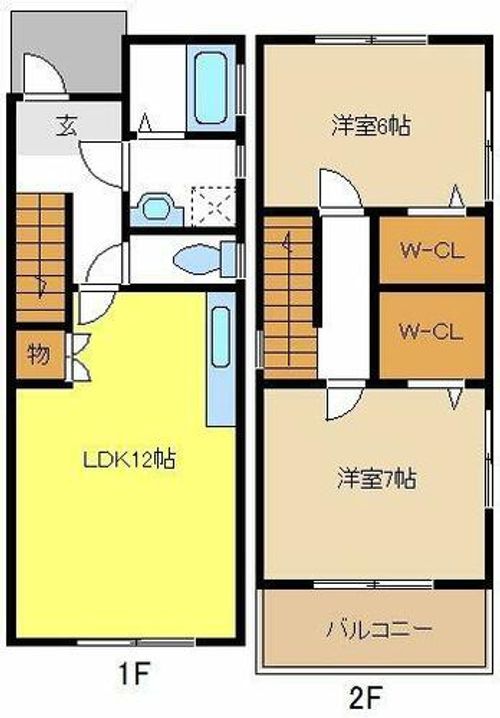 愛知県名古屋市中村区藤江町3丁目(一戸建)の賃貸物件の間取り