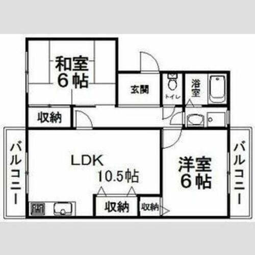 メゾン太秦の間取り