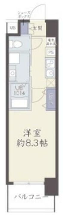 兵庫県尼崎市東塚口町1丁目(マンション)の賃貸物件の間取り