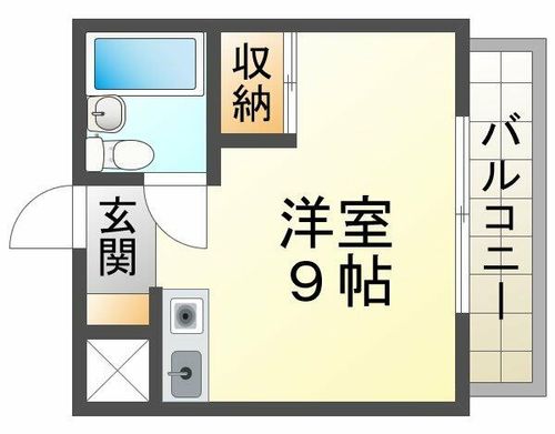 サンルーム名谷の間取り