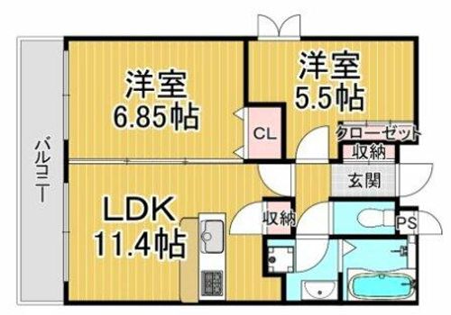 マンション桜の間取り