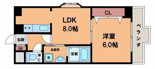 エクセル天王寺の間取り