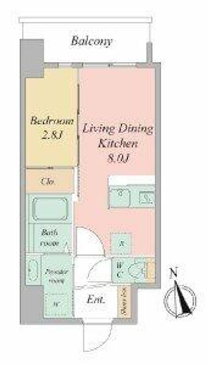 セレニテ日本橋エクラの間取り