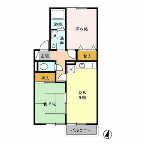 ファミール二池202の間取り