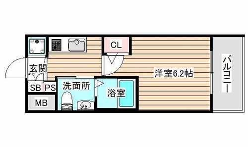 エスリード福島WESTの間取り