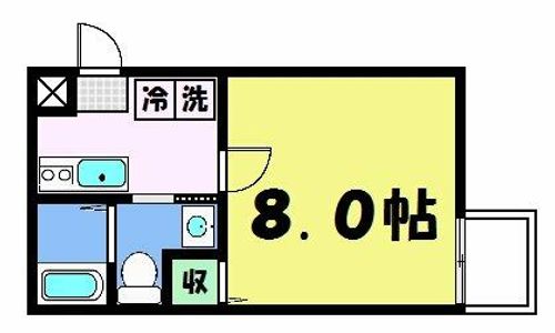フラッティ堀川下立売103の間取り