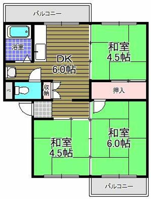 狭山遊園ハイツの間取り