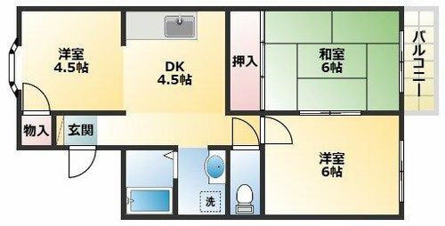 プリンスハイツEの間取り