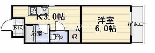 高瀬ハイツⅡの間取り