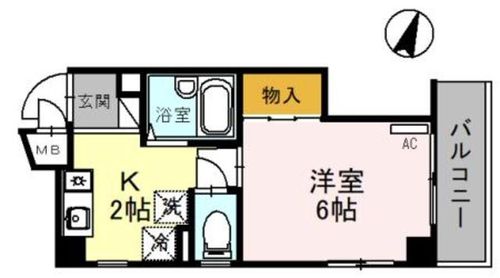 大阪府大阪市此花区春日出北2丁目(マンション)の賃貸物件の間取り