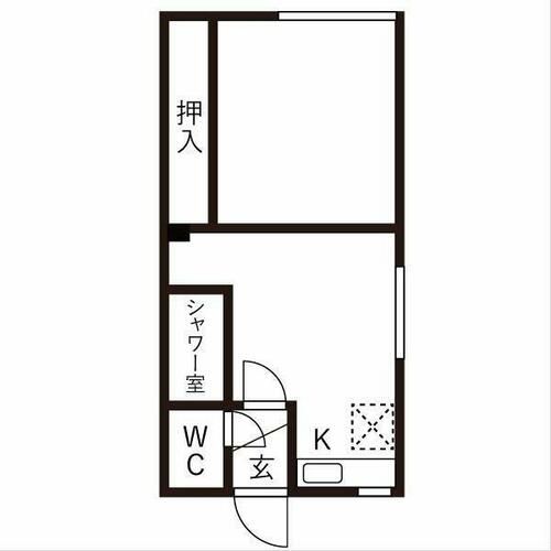 ハタコーポラス66の間取り