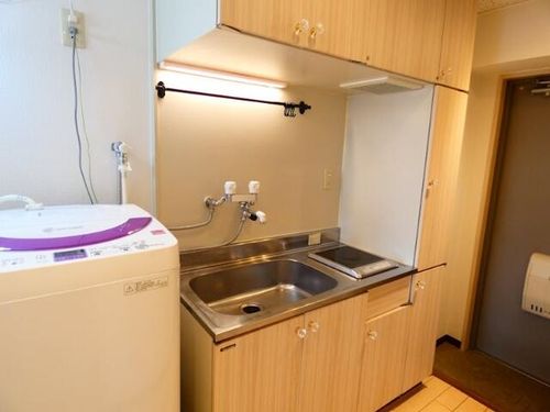 福岡県北九州市小倉北区片野新町2丁目(マンション)の賃貸物件のキッチン