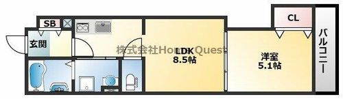 クリエオーレ大蓮東Ⅰの間取り