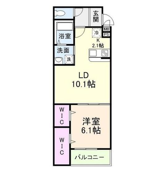 大阪府枚方市藤阪元町1丁目(アパート)の賃貸物件の間取り