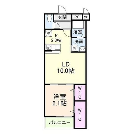 大阪府枚方市藤阪元町1丁目(アパート)の賃貸物件の間取り