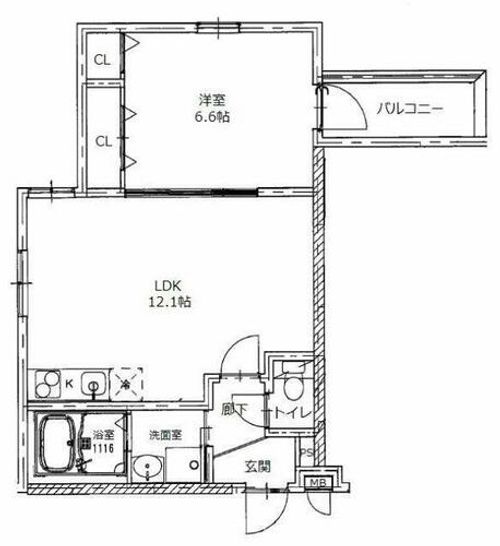 フジパレスフォーゲルⅤ番館の間取り