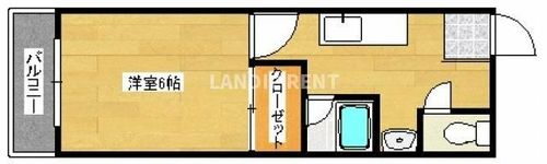 グランドシティ西新の間取り