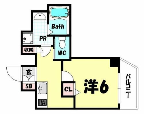 ERcity’s三宮EASTの間取り