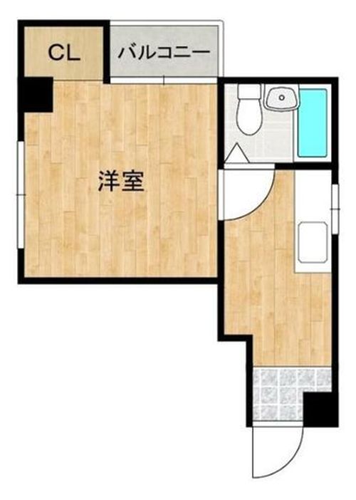 福岡県北九州市八幡東区山王1丁目(マンション)の賃貸物件の間取り