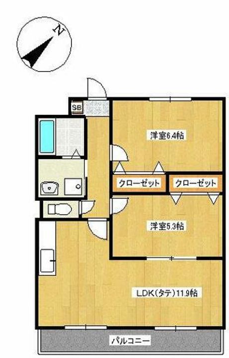 アースマーシマンションⅡの間取り