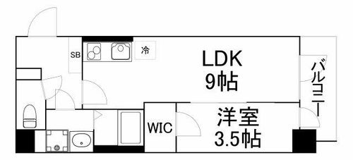 大阪府大阪市城東区中浜2丁目(マンション)の賃貸物件216の間取り