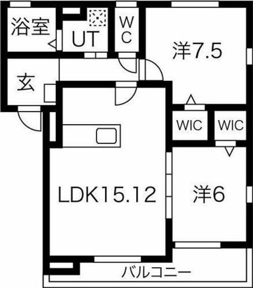 リビエールKの間取り