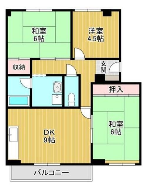 カルムハイツ千代田103の間取り